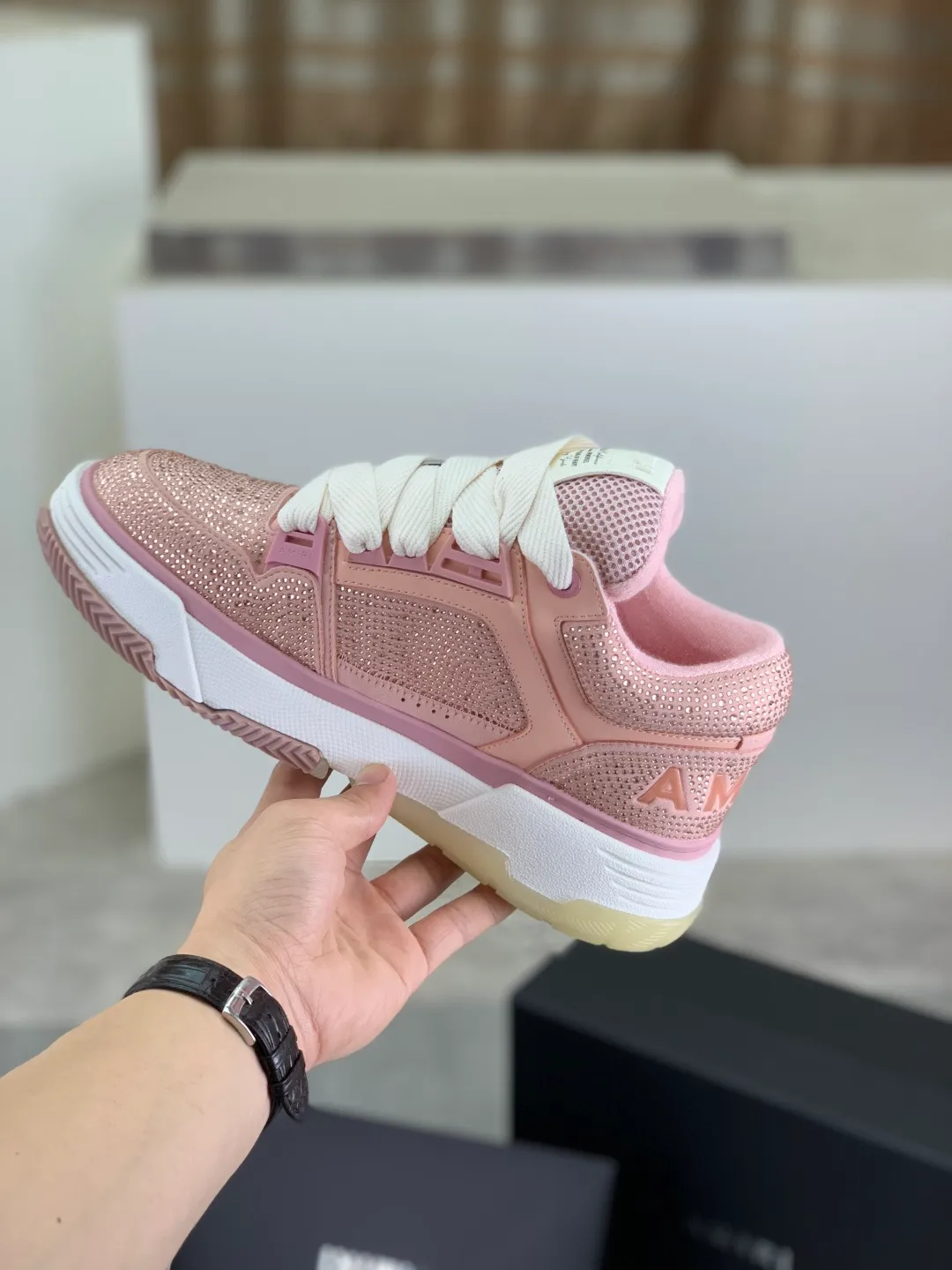 Men's men's shoes 💰P760 New [Amiri] hot diamond series Amiri - high-end quality original order casual shoes for couples 🧑‍🤝‍🧑 - Upper: 🔝Nappa calfskin, suede cowhide, canvas body hot work - Lining: brand mesh canvas cloth - Outsole: ultra-light tpu·rubber; multi-color molded outsole -Ultra-high quality control and exquisite workmanship: highlighted (high-end, extravagance, and class) -Size: Female 35-40 (41 customized) Male 38-45 (46 customized)